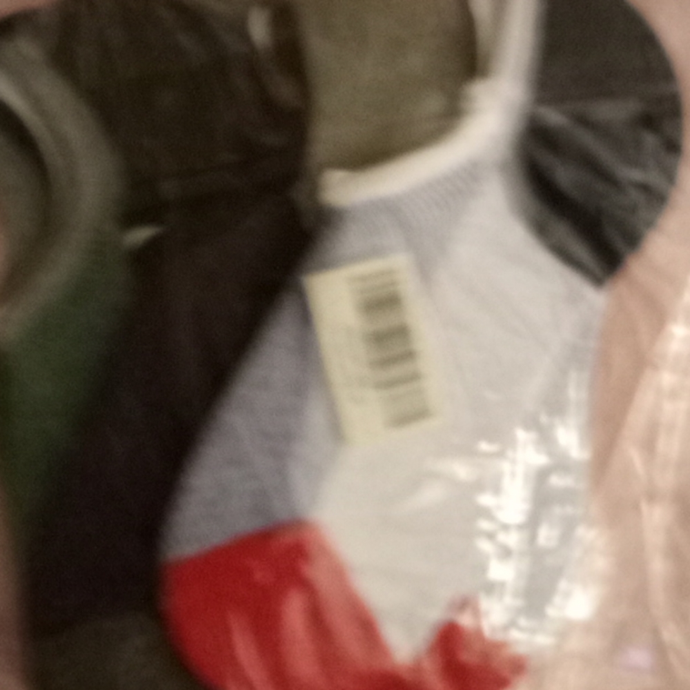 Multicolor no show socks